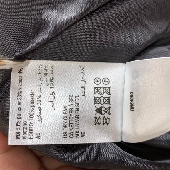 Bar III Granite Grey Collarless Open Boxy Blazer Size L NWT Modern Career Jacket - Picture 7 of 9